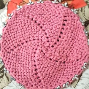 Handmade crochet coasters